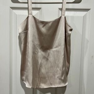 Express Cream Satin Camisole Top